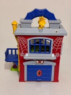 Spider-Themed Kids Playset - Red & Blue Interactive Toy